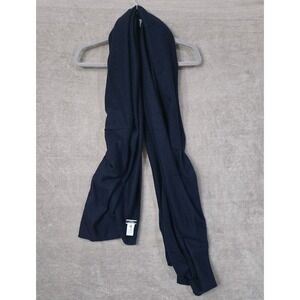 J Crew Cashmere Wrap Scarf Shawl Blue Nautical Quiet Luxury Old Money